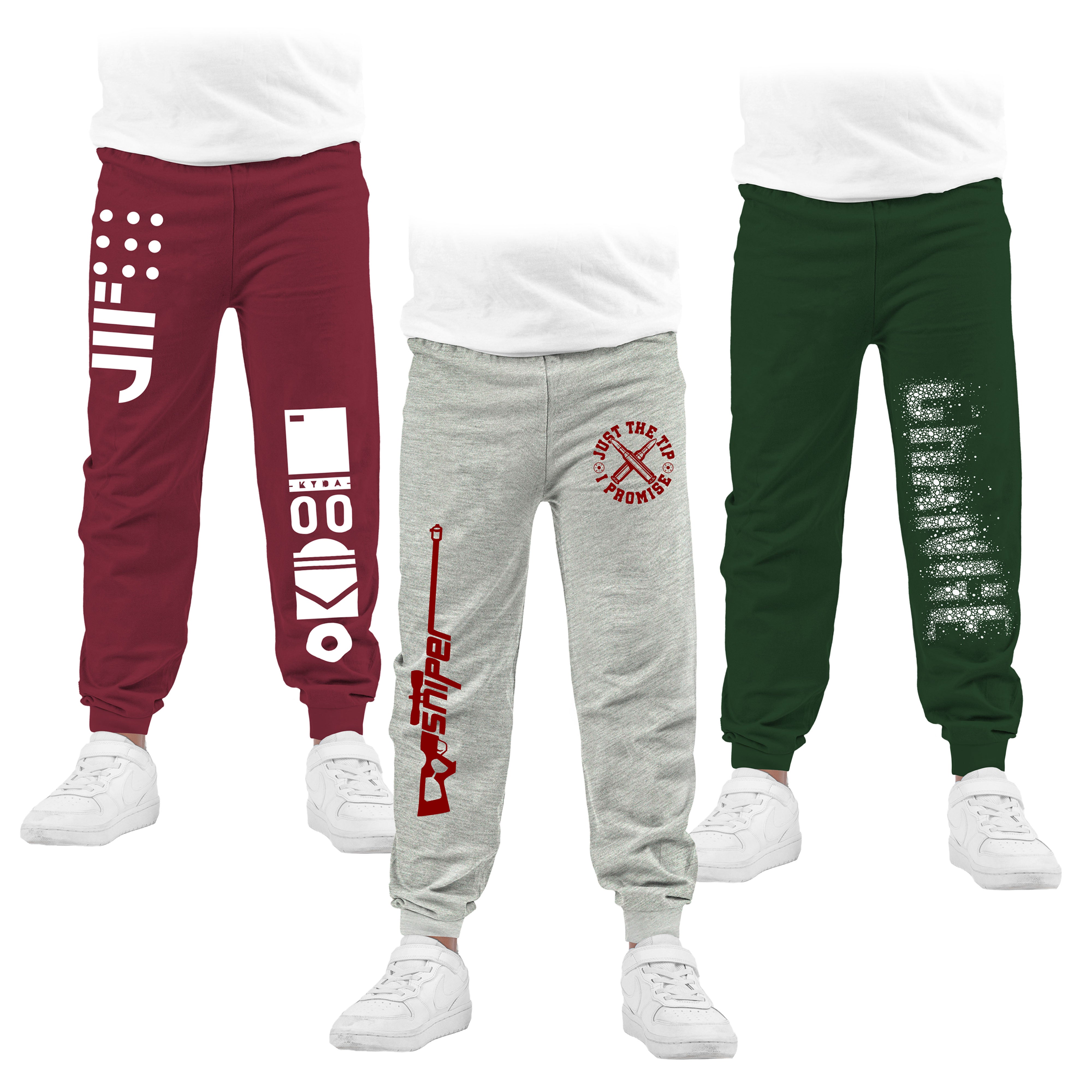 Boys Cotton Printed Track Pants - P3 Multicolor C2 (Pack of 3)