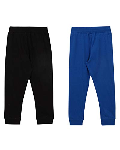 Fleece Cotton Joggers Track Pant for Boys & Girls Multicolor (Pack of 2)