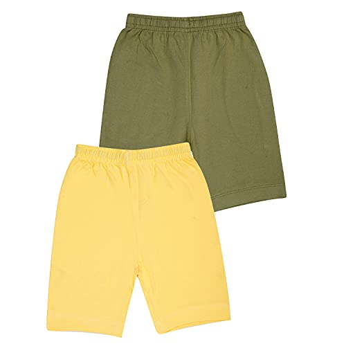 Kids Unisex Green-Yellow Desert Printed Regular Fit Vintage Trousers  (Pack of 2)