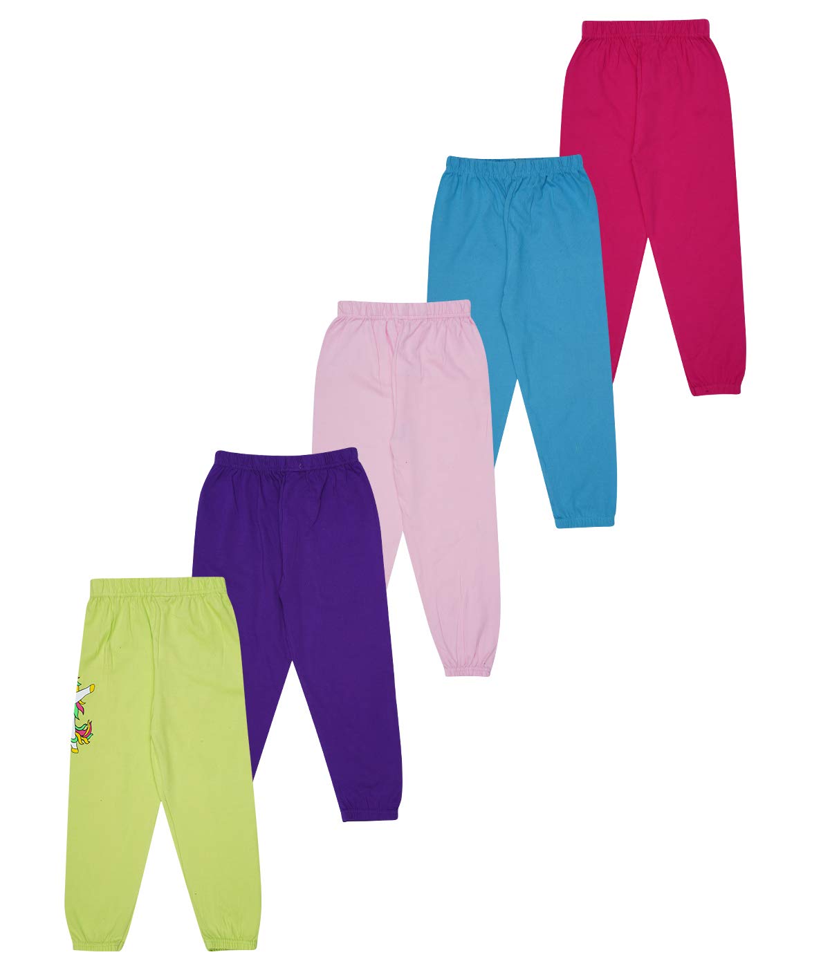 KYDA KIDS Girl's Loose Track Pants Multicolor (99-KY Combo1)