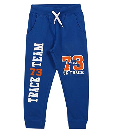 Boys & Girls100% Cotton Kids Fleece Joggers Track Pant - Regular Fit for Unisex, Multicolor - Pack of 4