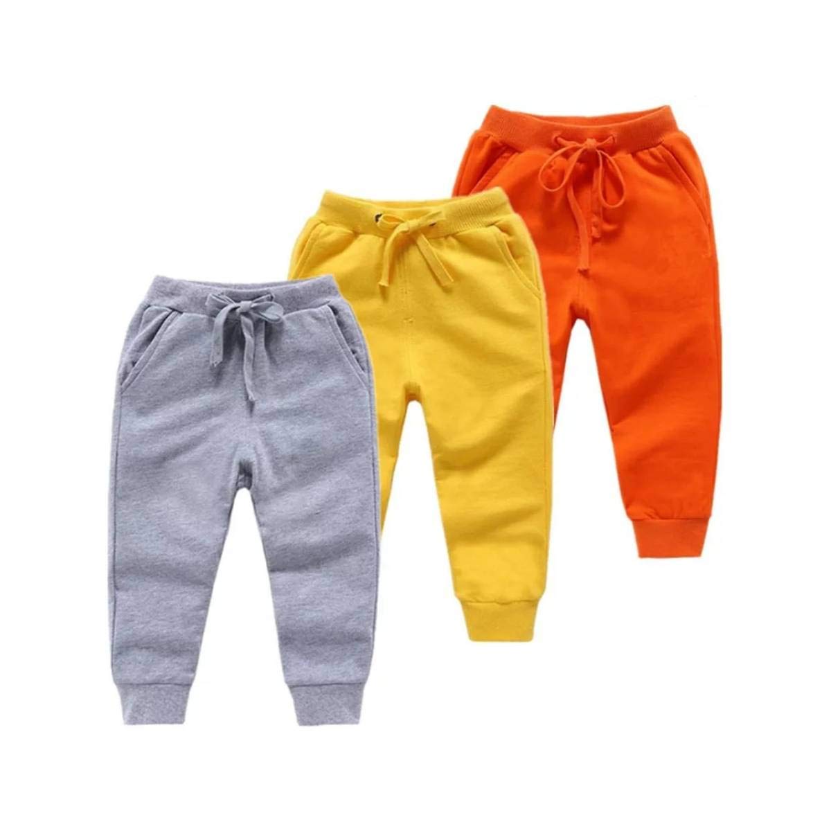 Multicolor Track Pant for Boys and Girls (Pack of 3)