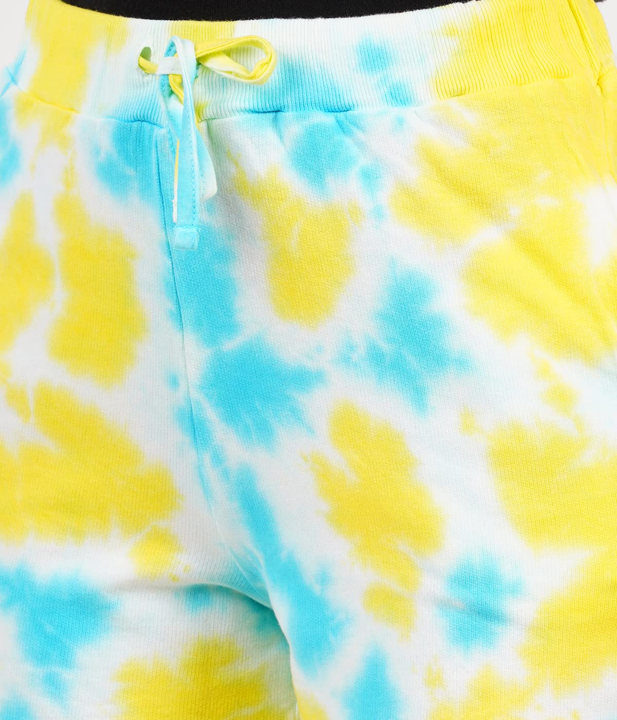 Women's Dyed Yellow Casual Shorts with Pockets