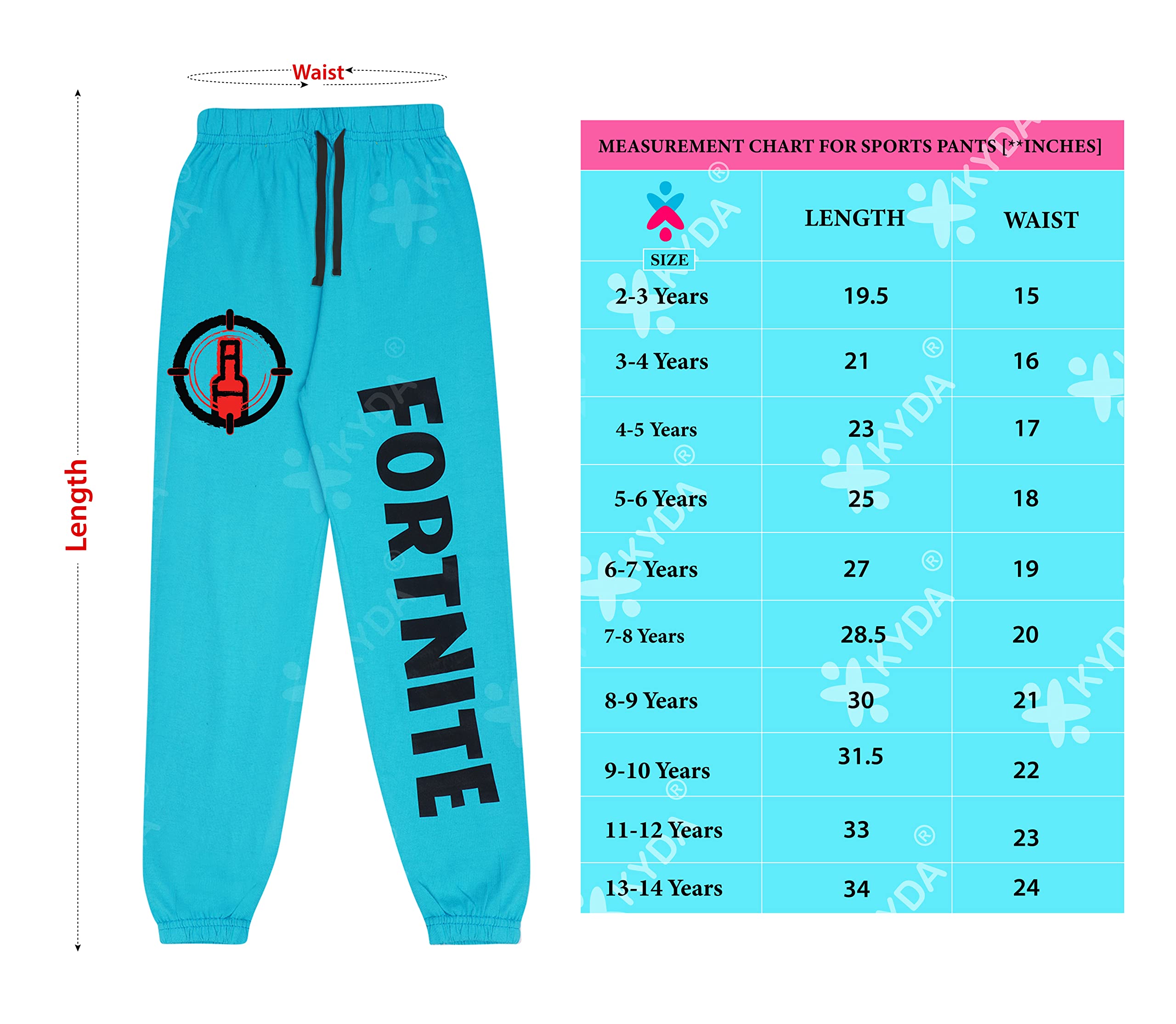 Fortnite Boys Printed Multicolor Regular Fit Track Pant (Pack of 2)