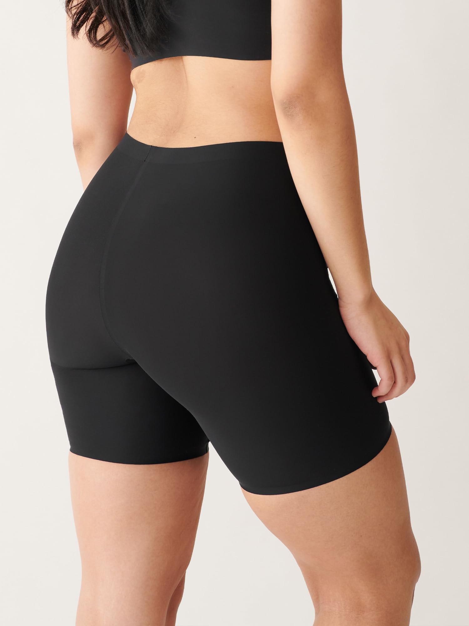 Women's Black Stretchable Night Shorts