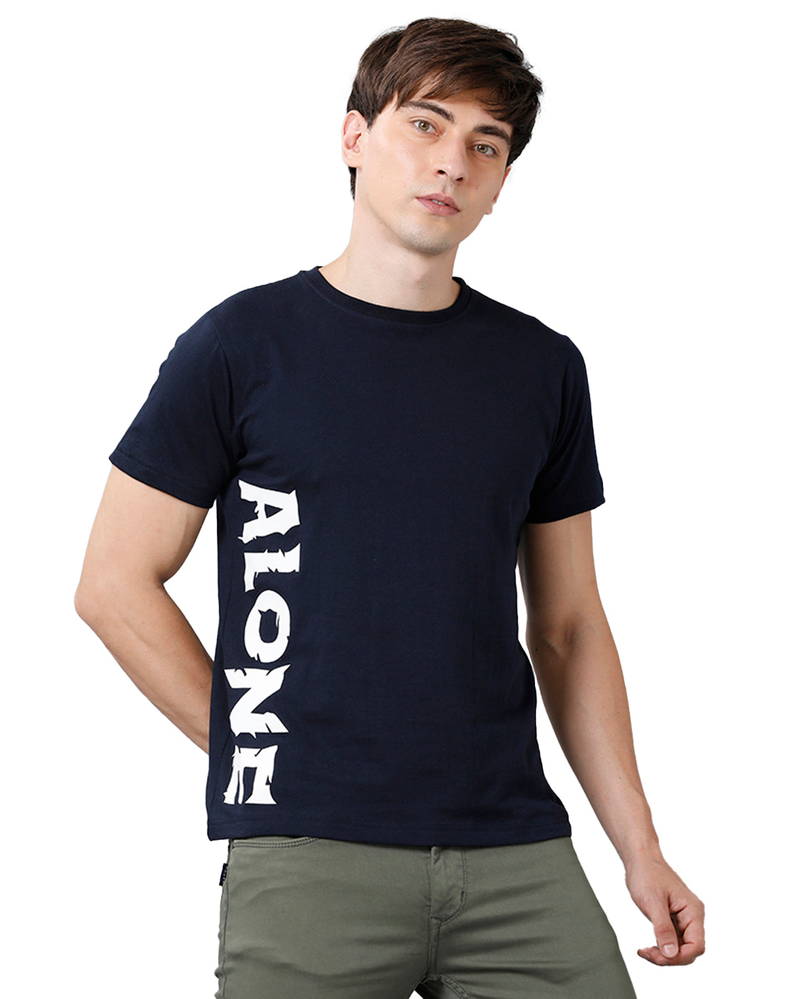 Mens Printed Multicolor Navy1 T-Shirt