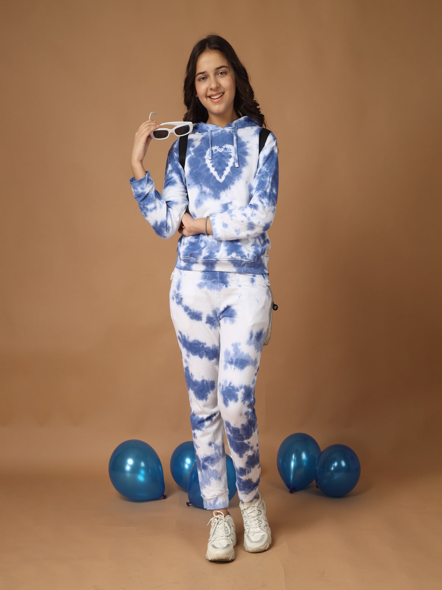 Grils Cotton Set Tie & Dye Blue