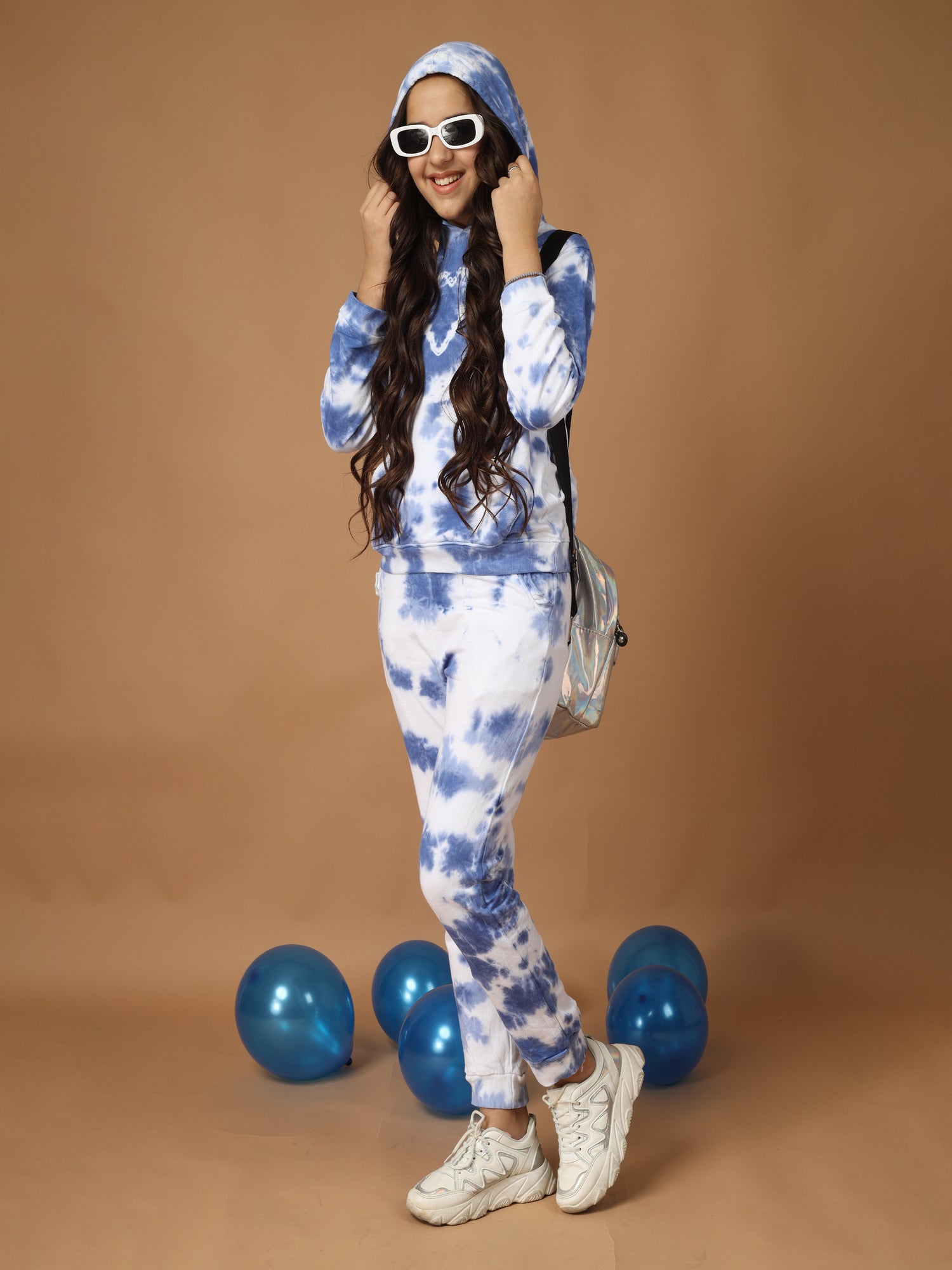 Grils Cotton Set Tie & Dye Blue