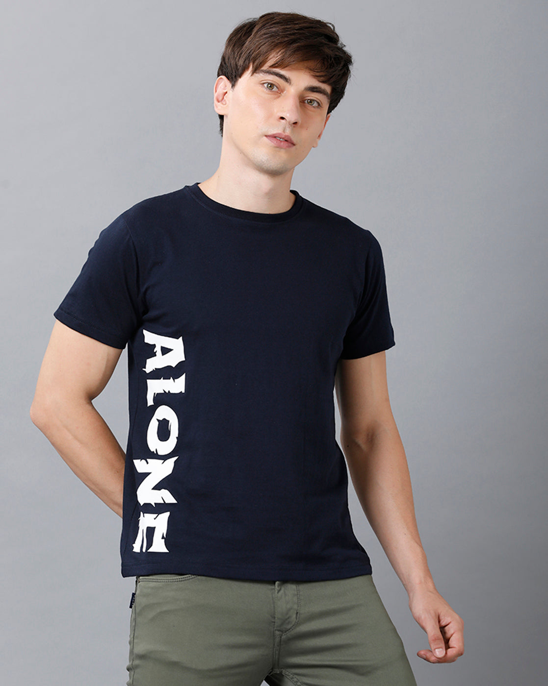 Mens Printed Multicolor Navy1 T-Shirt