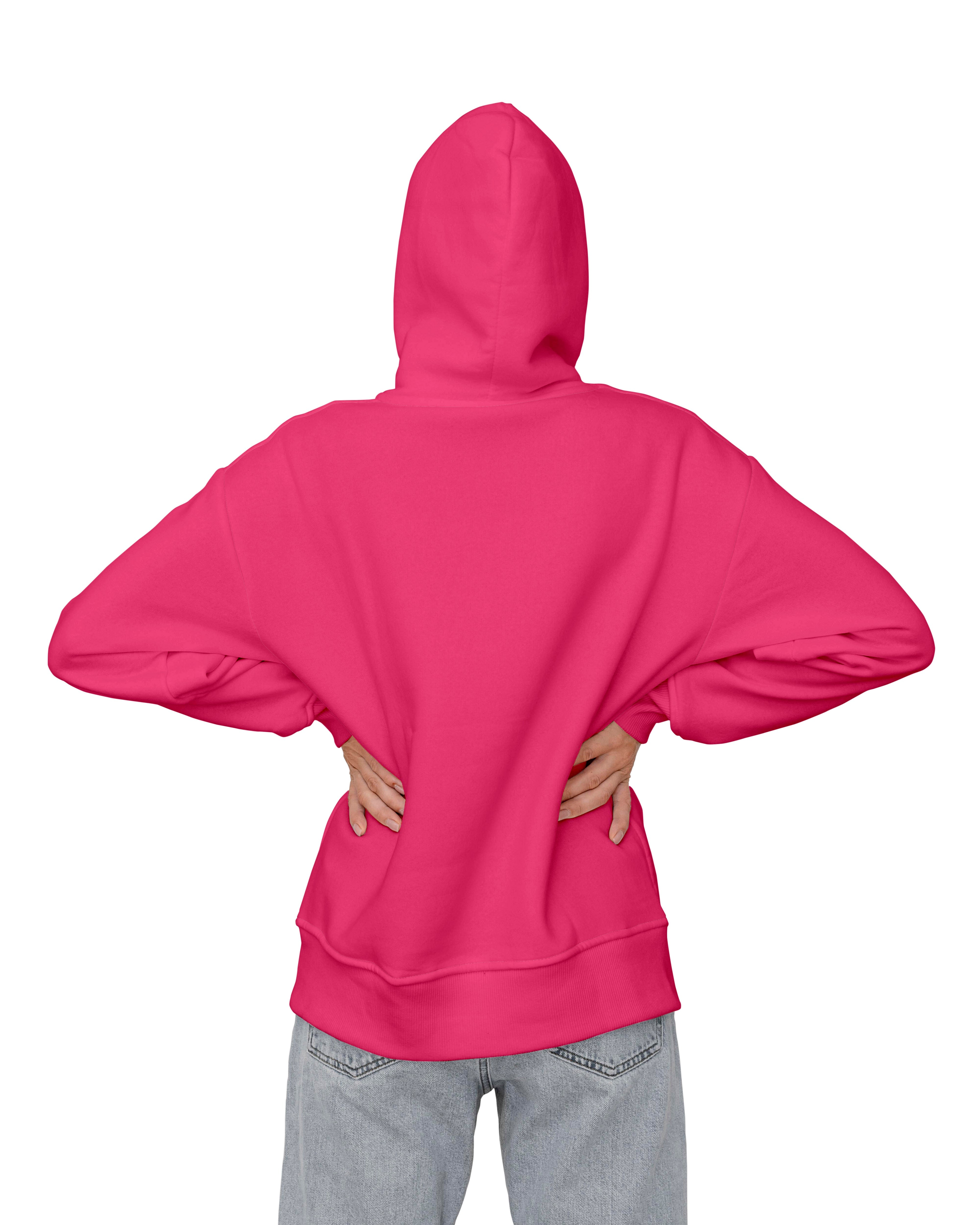 Womens Cotton Hoodies - Pink