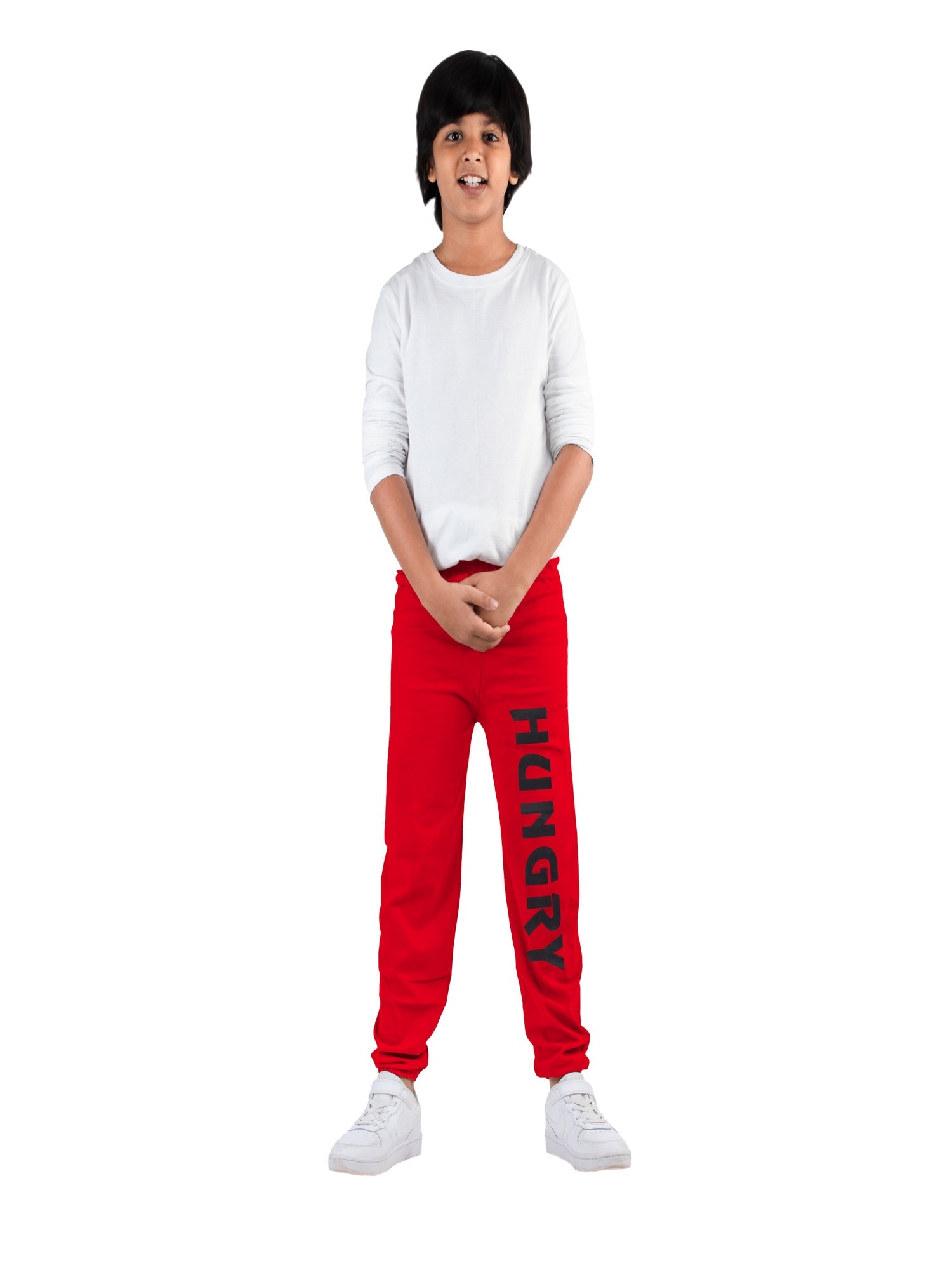 Boys Loose Fit Blue/Red/Grey/Yellow/Black Trackpants (Pack of 5)