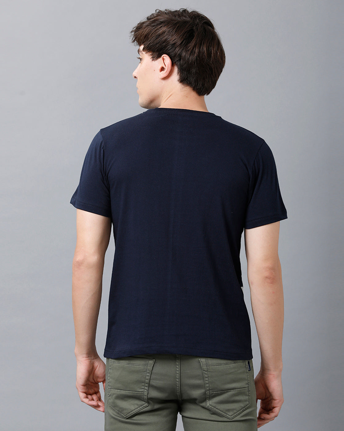 Mens Printed Multicolor Navy1 T-Shirt