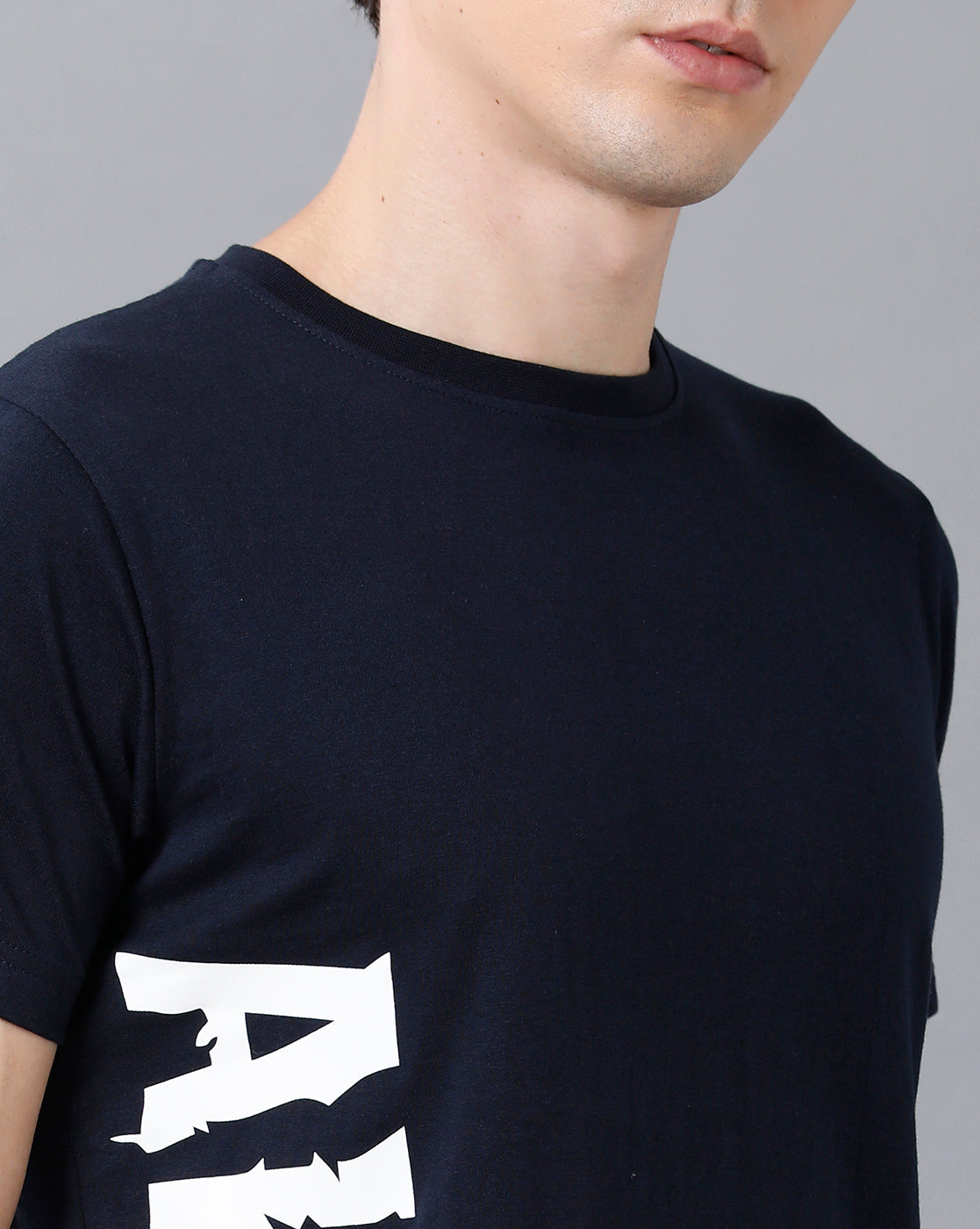 Mens Printed Multicolor Navy1 T-Shirt